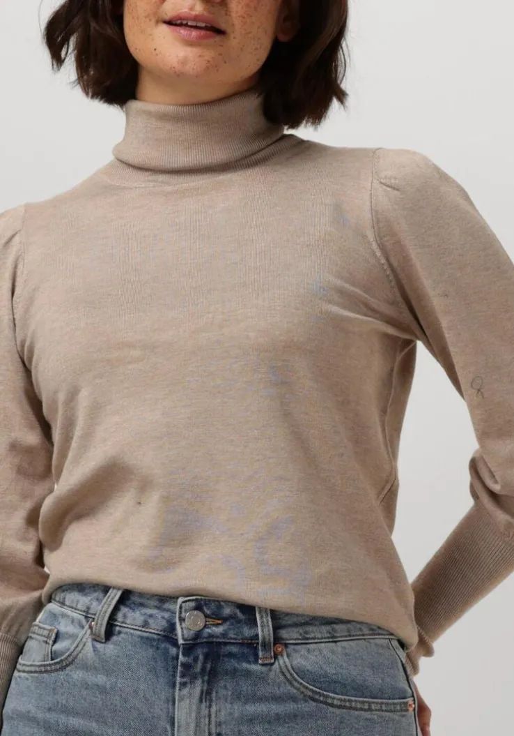 beige notre-v coltrui basic knit blouse