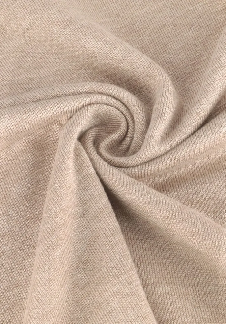 beige notre-v coltrui basic knit blouse