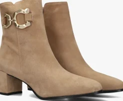 beige notre-v enkellaarsjes 8558