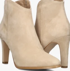 beige notre-v enkellaarsjes 7433