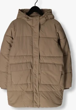 beige notre-v gewatteerde jas nv-edsilia