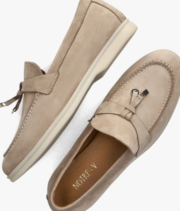 beige notre-v loafers 179