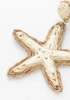 beige notre-v oorbellen earring sea star