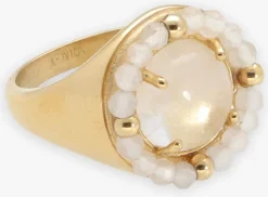 beige notre-v ringen ring big stone