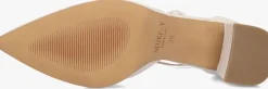 beige notre-v sandalen met hak 35518