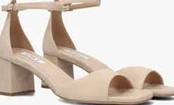 beige notre-v sandalen met hak 46654