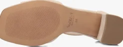 beige notre-v sandalen met hak 46654