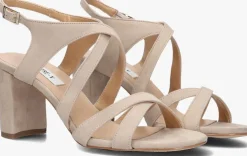 beige notre-v sandalen met hak 22552