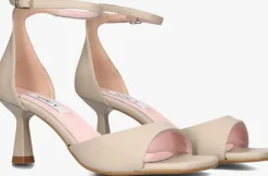 beige notre-v sandalen met hak 2655s