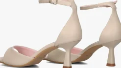 beige notre-v sandalen met hak 2655s