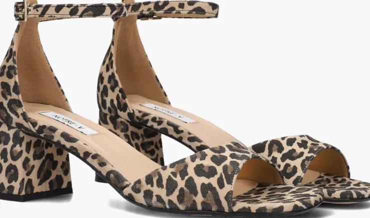 beige notre-v sandalen met hak 46654