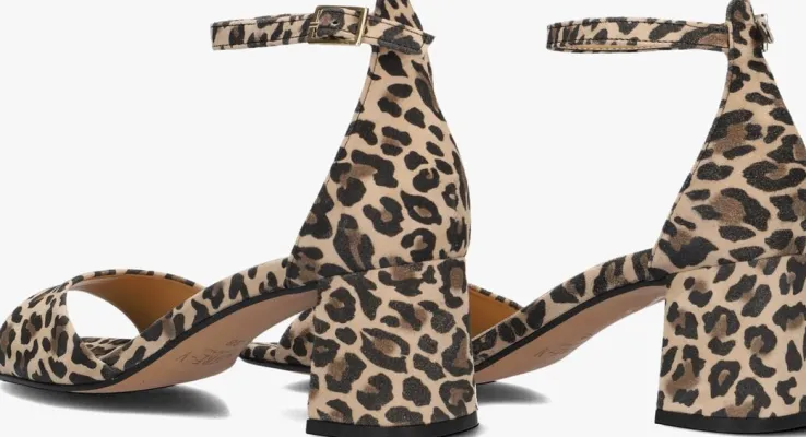 beige notre-v sandalen met hak 46654