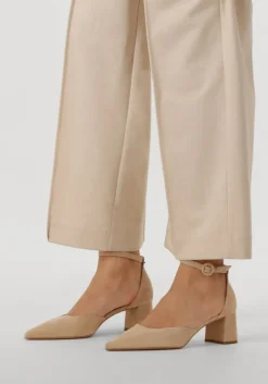 beige notre-v sandalen met hak 35518