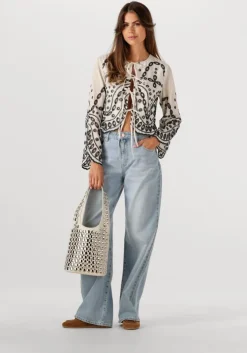 beige notre-v schoudertas yves