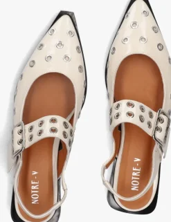 beige notre-v slingbacks 08-236