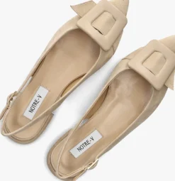 beige notre-v slingbacks 12241