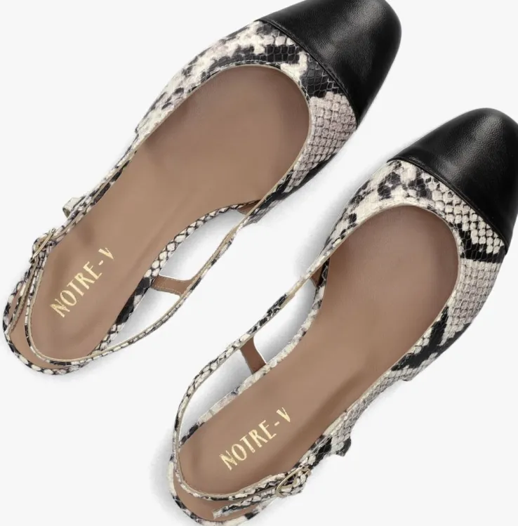 beige notre-v slingbacks 08-490