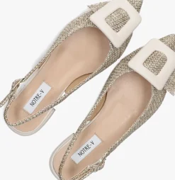 beige notre-v slingbacks 12241