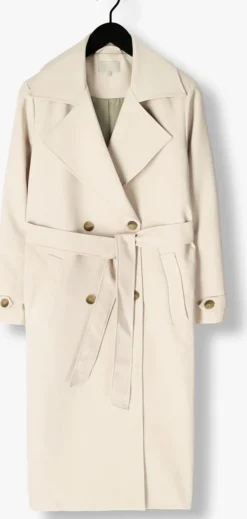 beige notre-v trenchcoats nv-fae long coat