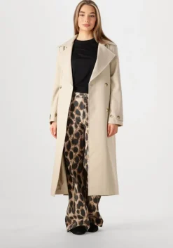 beige notre-v trenchcoats nv-fae long coat