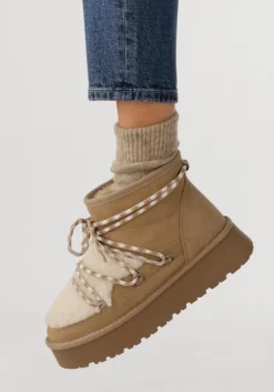 beige notre-v vachtlaarzen femm