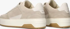 beige nubikk lage sneakers basket court miele