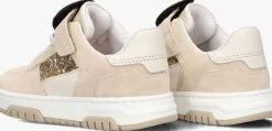 beige nubikk lage sneakers basket court jr g