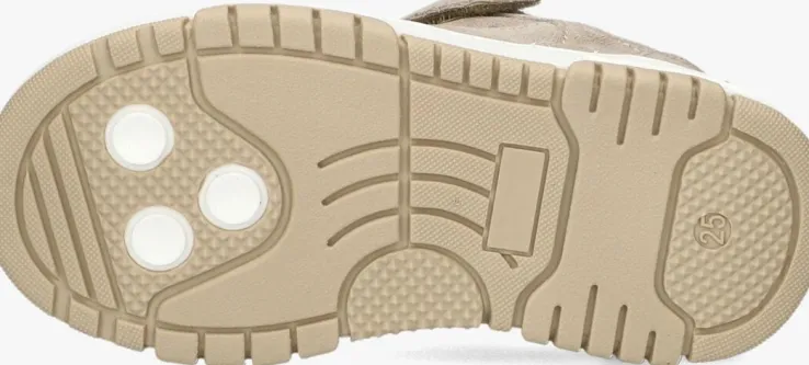 beige nubikk lage sneakers basket court jr