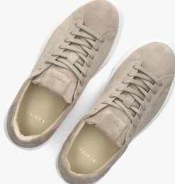 beige nubikk lage sneakers vince tora dames