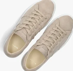 beige nubikk lage sneakers jagger morris