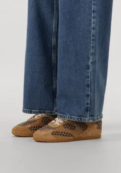 beige nubikk lage sneakers riley morgan