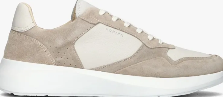 beige nubikk lage sneakers rock road wave