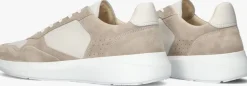 beige nubikk lage sneakers rock road wave