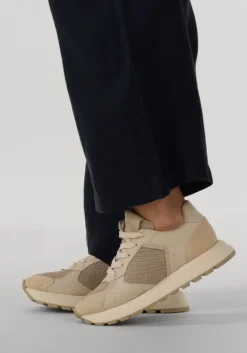 beige nubikk lage sneakers rose nomad