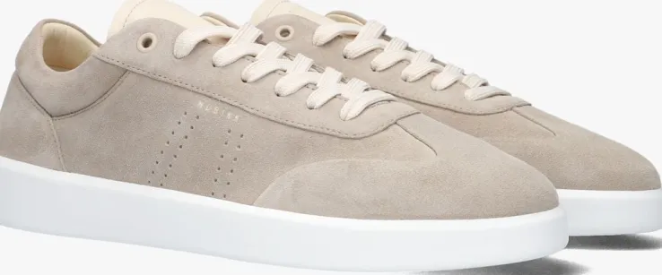 beige nubikk lage sneakers joro liber