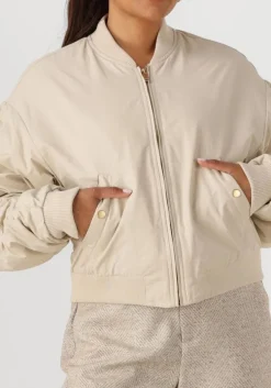 beige nukus gewatteerde jas celeste jacket