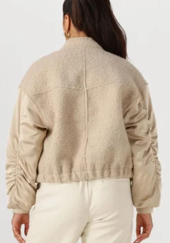 beige nukus jack baltimore jacket satin