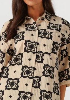 beige object blouses objella 3/4 shirt 138