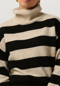 beige object coltrui objminna l/s rollneck knit pullover noos