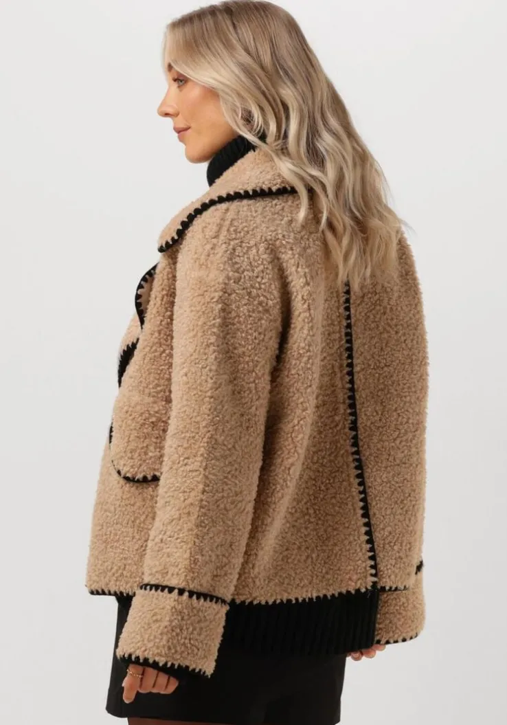 beige object jack objshiren jacket 128