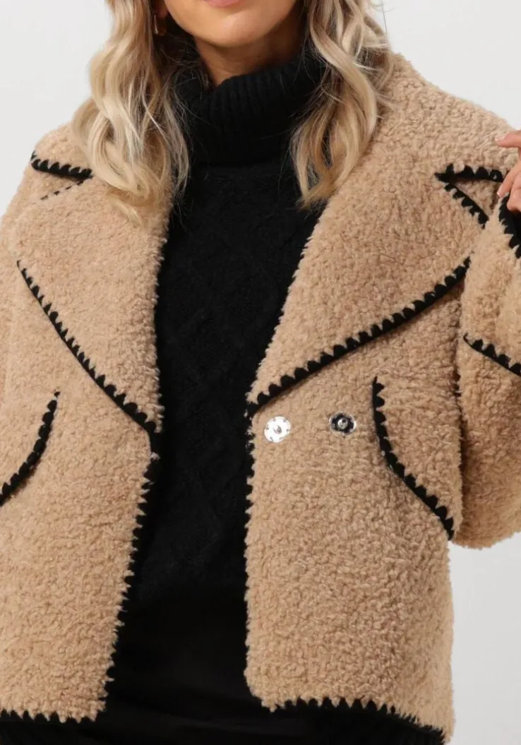 beige object jack objshiren jacket 128