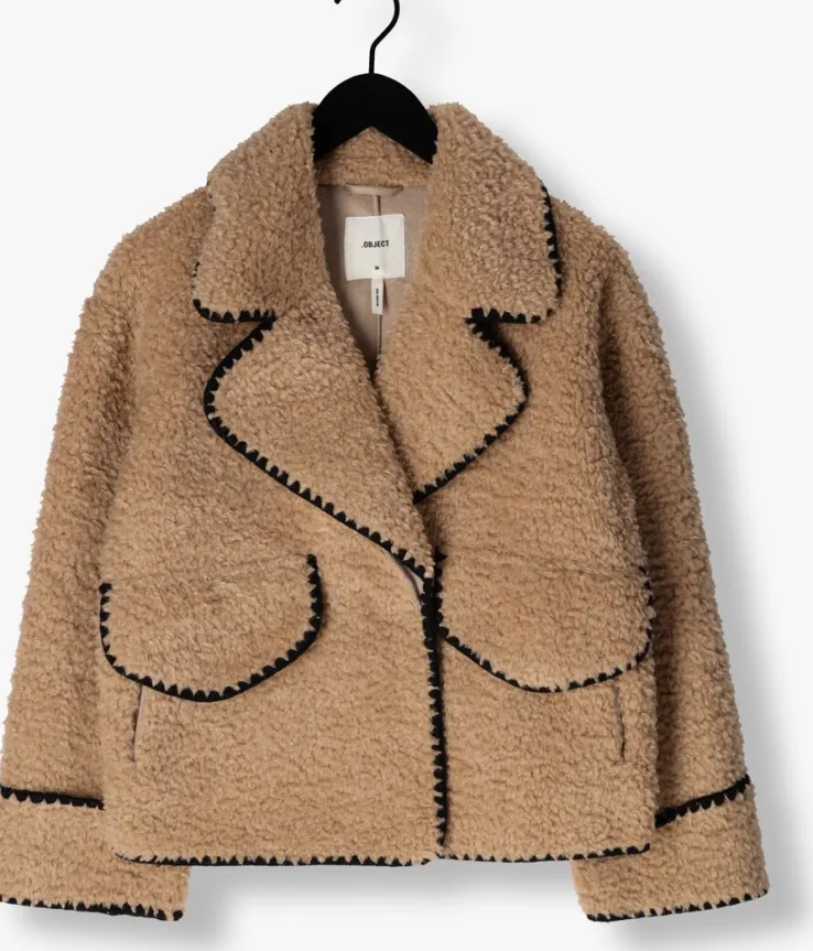 beige object jack objshiren jacket 128