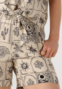 beige object korte broek objember hw shorts 139