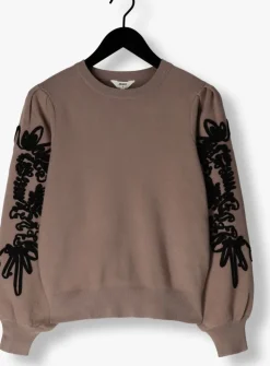 beige object trui objjoana l/s knit pullover