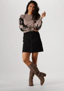 beige object trui objjoana l/s knit pullover