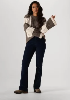 beige object trui objrosa knit l/s re pullover