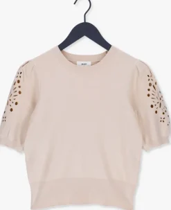beige object trui reynard 2/4 knit pullover
