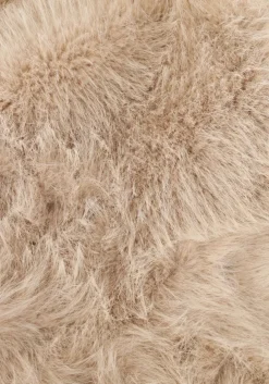 beige omoda atelier faux fur jas x iris - imre