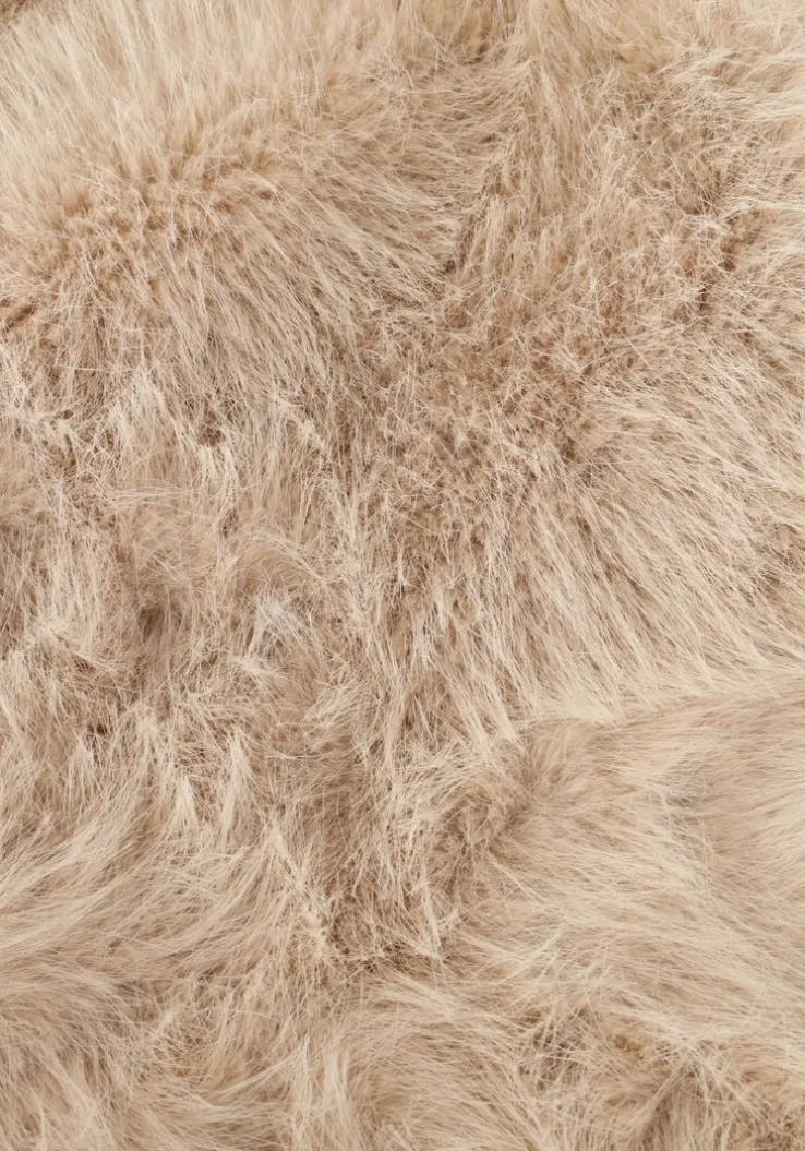 beige omoda atelier faux fur jas x iris - imre