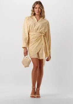 beige omoda atelier mini jurk x kae